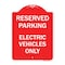 Signmission For Electrical Cars Reserved Parking Electric Vehicles Heavy-Gauge Alum, 18" x 24", RW-1824-23948 A-DES-RW-1824-23948 - alternate 1
